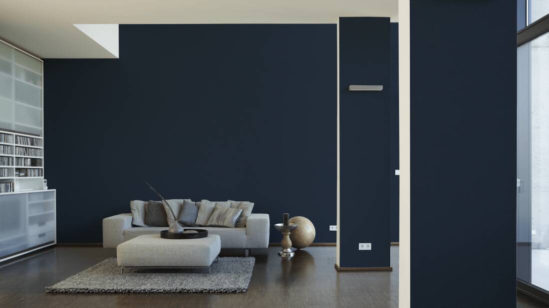 Livingwalls Wallpaper «Uni, Blue» 379534