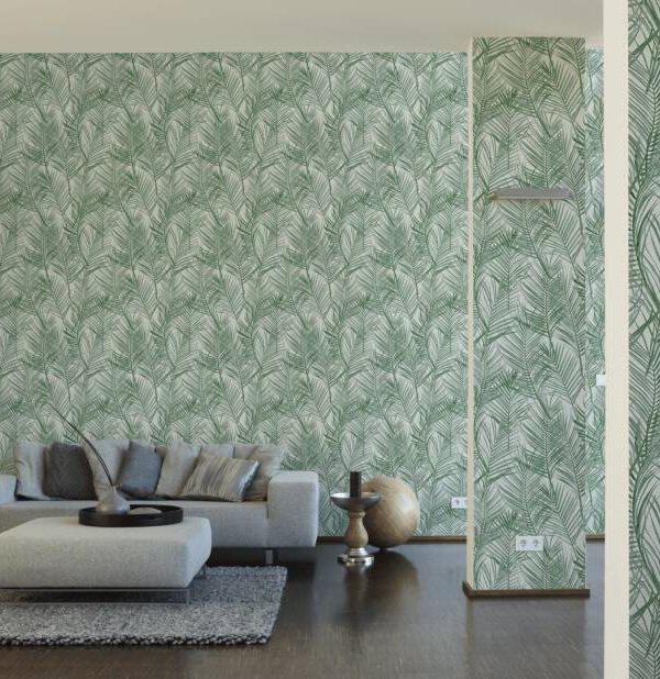 A.S. CRÉATION WALLPAPER «FLORAL, CREAM, GREEN, WHITE» 390381