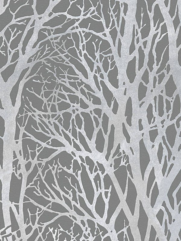 A.S. Création Wallpaper «Cottage, Floral, Grey, Metallic» 300943