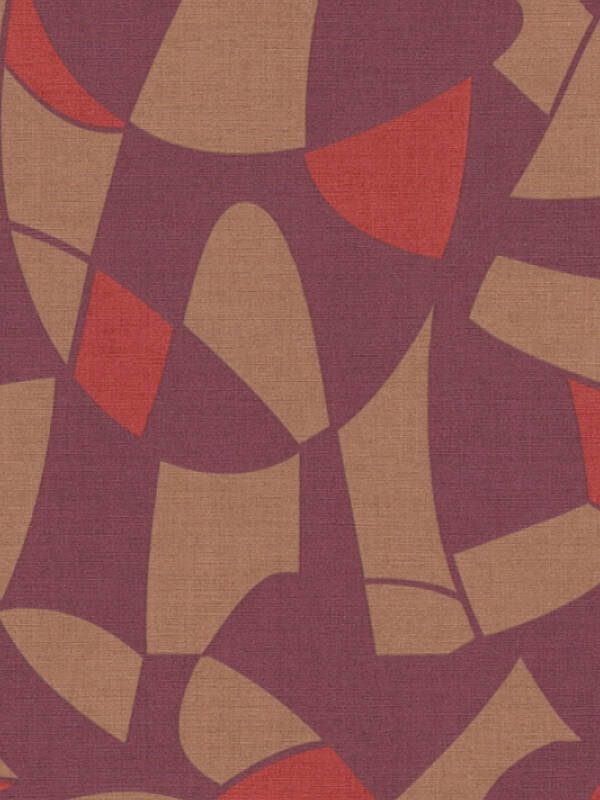 A.S. CRÉATION WALLPAPER «GRAPHICS, BROWN, PURPLE, RED» 390931