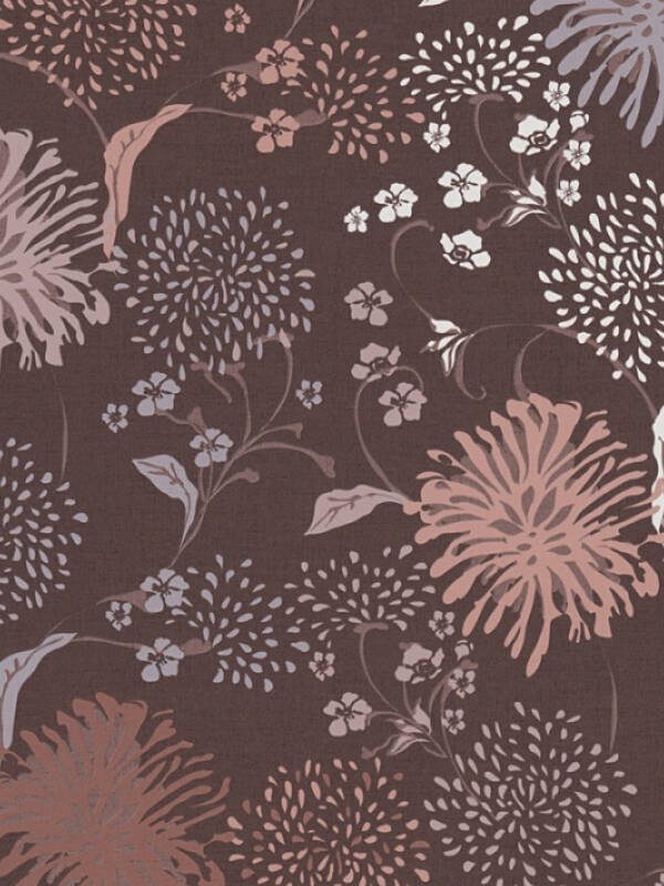 A.S. CRÉATION WALLPAPER «FLORAL, GREY, PINK, RED» 389003
