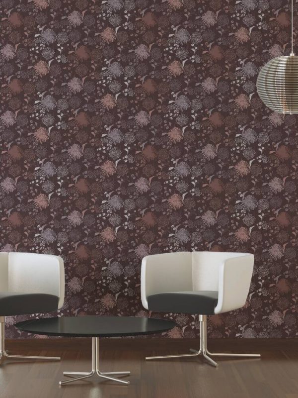 A.S. CRÉATION WALLPAPER «FLORAL, GREY, PINK, RED» 389003