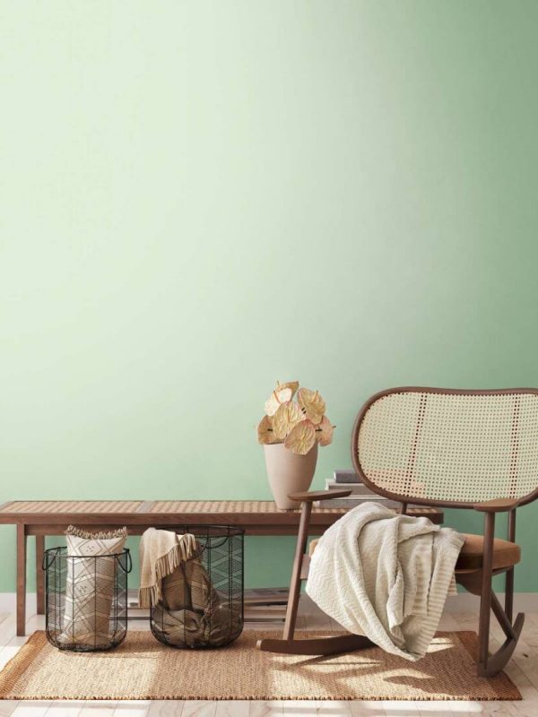 A.S. CRÉATION WALLPAPER «UNI, GREEN, TURQUOISE» 389034