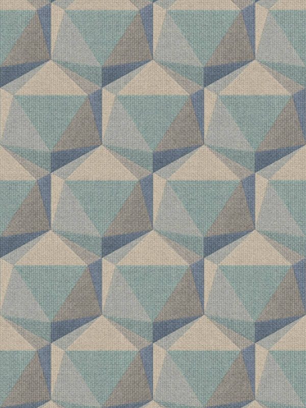 PRIVATE WALLS WALLPAPER «GRAPHICS, BEIGE, BLUE, GREEN, TURQUOISE» 387484