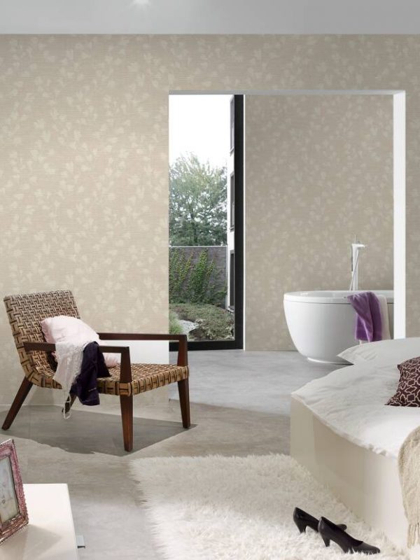 PRIVATE WALLS WALLPAPER «COTTAGE, FLORAL, BEIGE, GREY, TAUPE» 387474