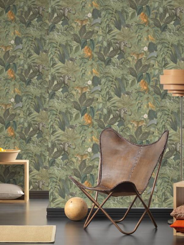 A.S. CRÉATION WALLPAPER «FLORAL, GREEN» 387243