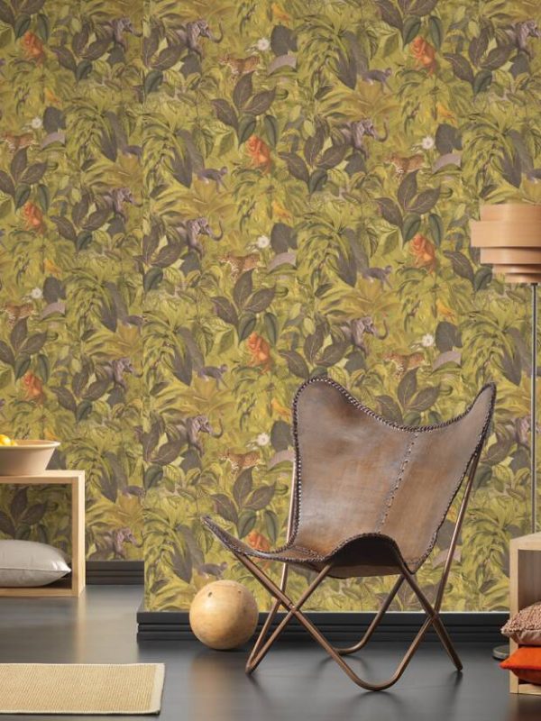 A.S. CRÉATION WALLPAPER «FLORAL, GREEN, YELLOW» 387242