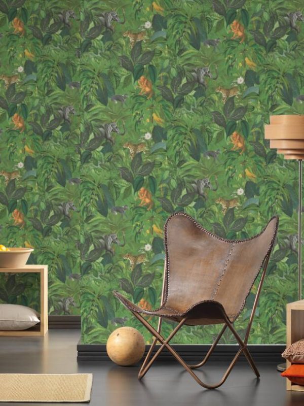 A.S. CRÉATION WALLPAPER «FLORAL, GREEN» 387241