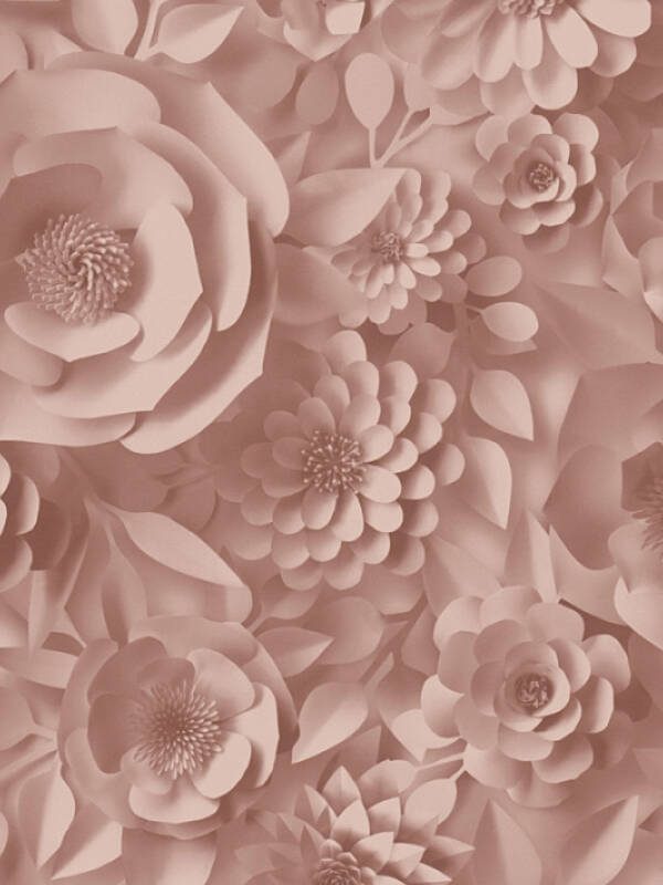 A.S. CRÉATION WALLPAPER «FLORAL, 3D, CREAM, RED» 387182