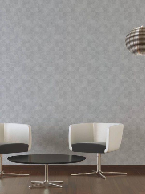 Livingwalls Wallpaper «Tile, Grey» 382003