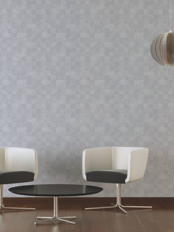 Livingwalls Wallpaper «Tile, Grey» 382001