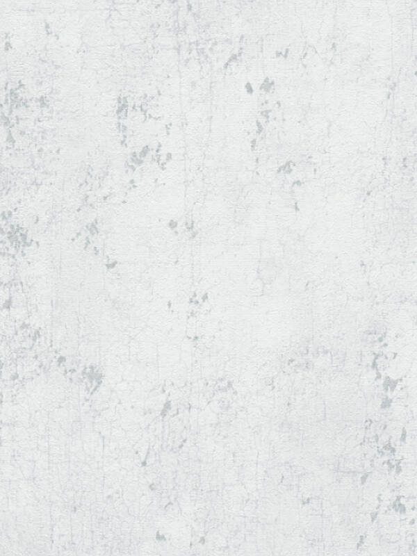 Livingwalls Wallpaper «Uni, Grey, Metallic, White» 378401
