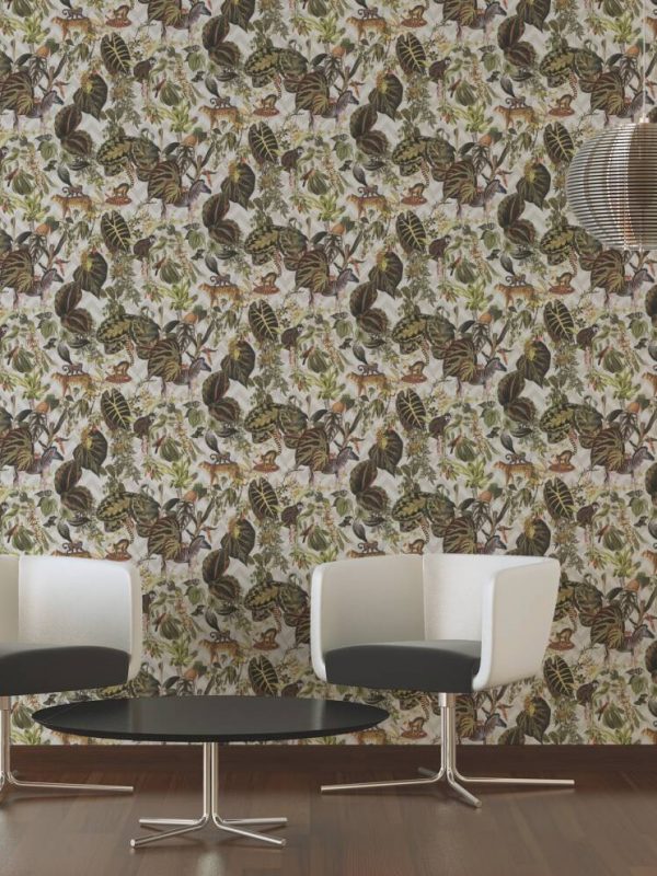 MICHALSKY LIVING Wallpaper «Floral, Beige, Coloured» 379903