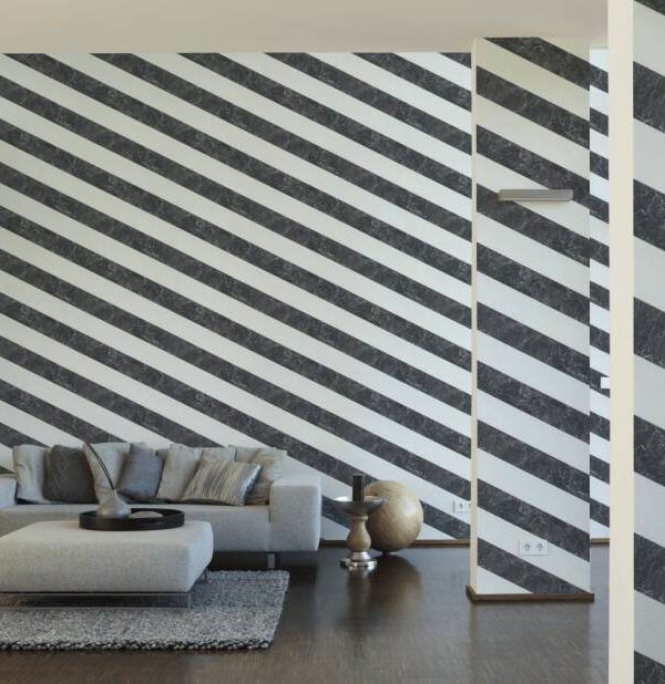 MICHALSKY LIVING Wallpaper «Stripes, Black, White» 379921
