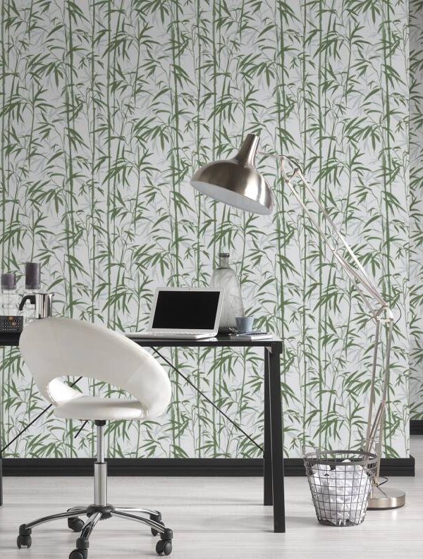 MICHALSKY LIVING Wallpaper «Floral, Cream, Green» 379893