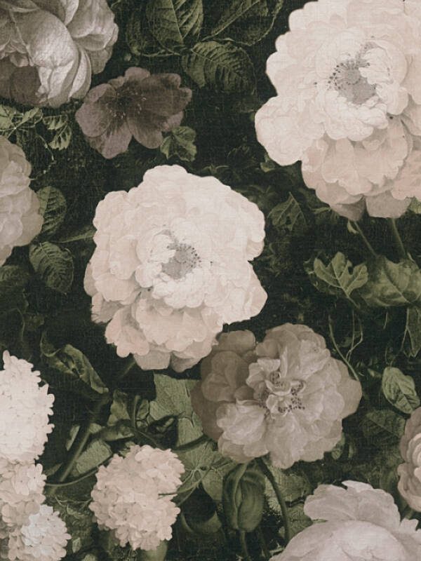 A.S. Création Wallpaper «Floral, Cream, Green, Grey» 376503