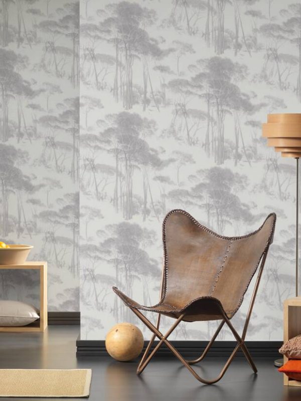 A.S. Création Wallpaper «Floral, Cream, Grey» 376513