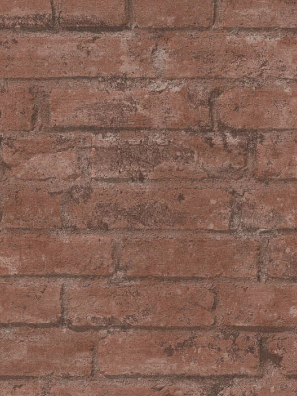 Livingwalls Wallpaper «Cottage, Brown, Red» 377472