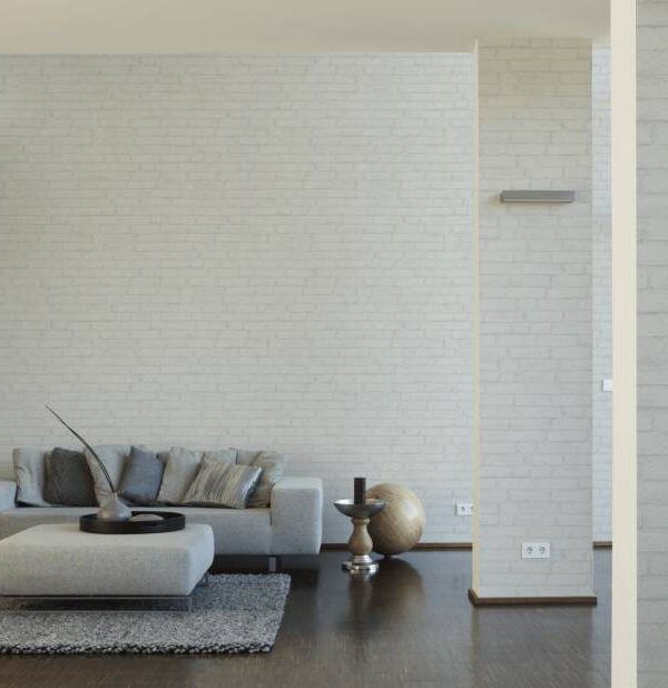 Livingwalls Wallpaper «Cottage, Cream, Grey, White» 377474