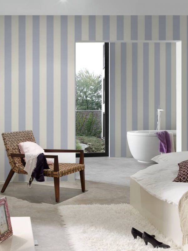 Karl Lagerfeld Wallpaper «Stripes, Grey» 378493