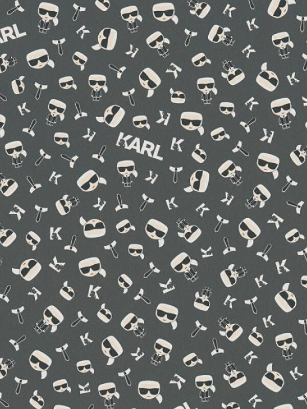 Karl Lagerfeld Wallpaper «Graphics, Black, White» 378437