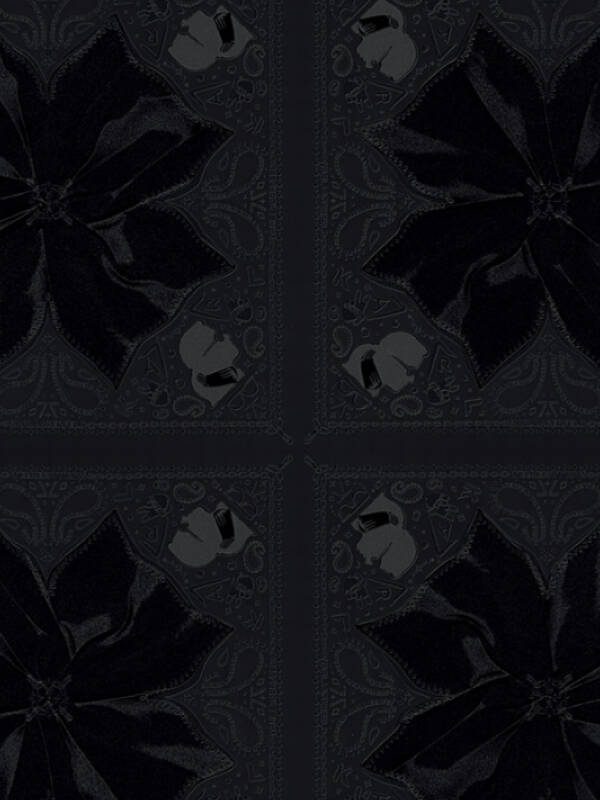 Karl Lagerfeld Wallpaper «Baroque, Black» 378453