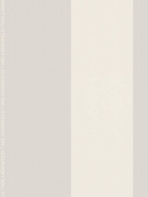Karl Lagerfeld Wallpaper «Stripes, Grey, White» 378484