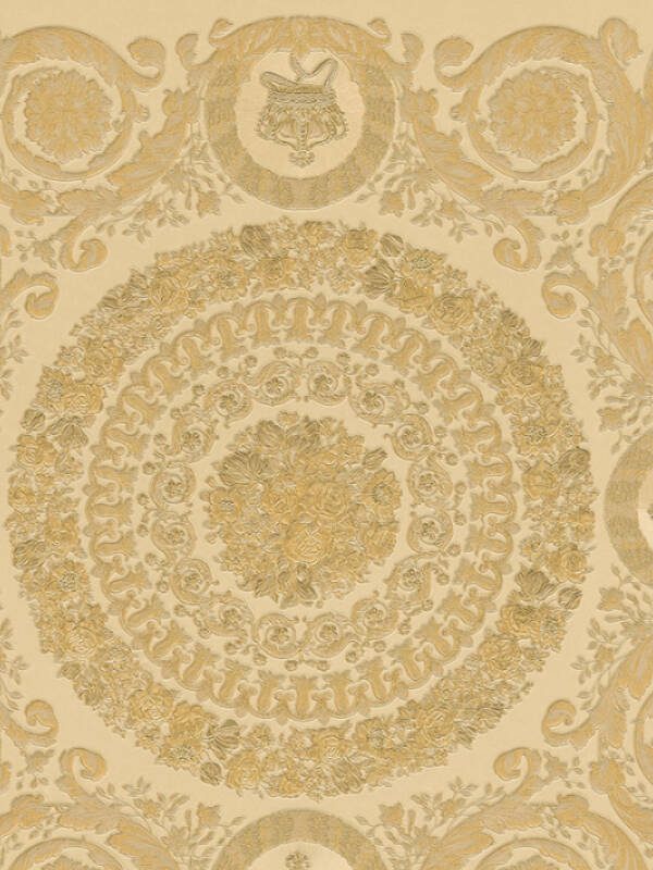 Versace Home Wallpaper «Baroque, Gold, Metallic, Yellow» 370554