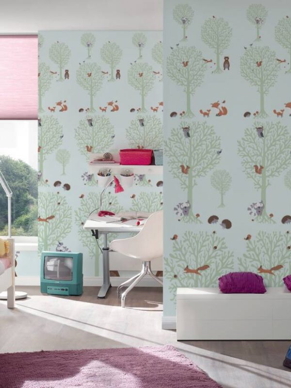 A.S. CRÉATION WALLPAPER «BROWN, GREEN, GREY» 381342