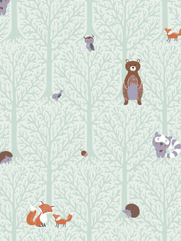 A.S. CRÉATION WALLPAPER «BROWN, GREEN, GREY» 381192