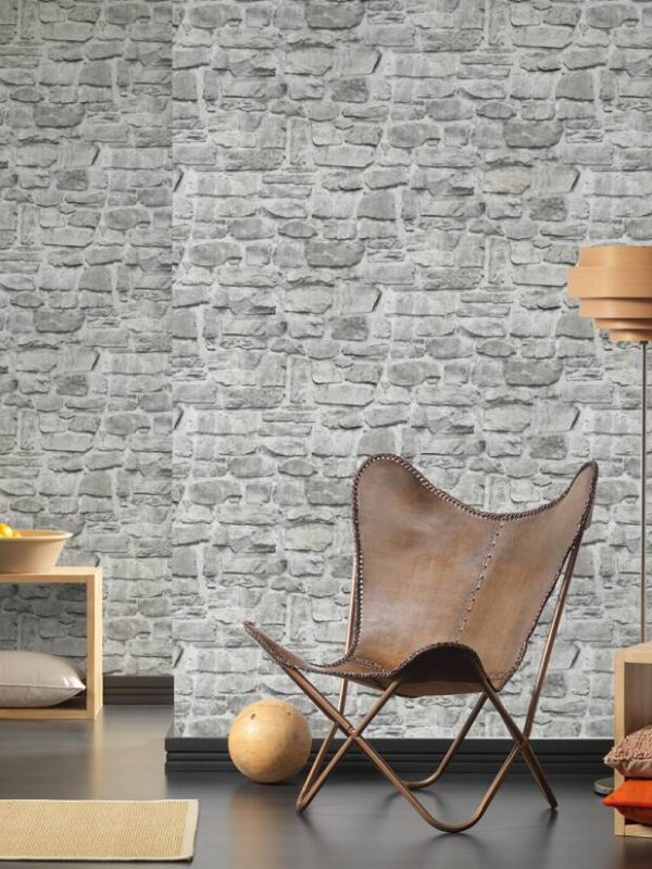 A.S. Création Wallpaper «Stone, Beige, Grey, Taupe» 363701