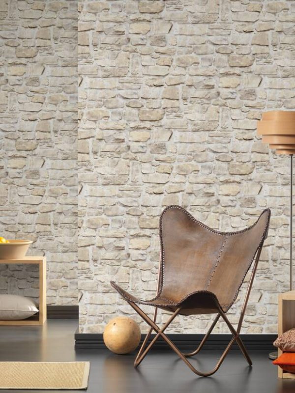 A.S. Création Wallpaper «Stone, Beige, Yellow» 363703