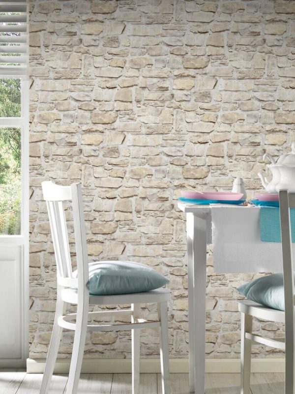 A.S. Création Wallpaper «Stone, Beige, Yellow» 363703