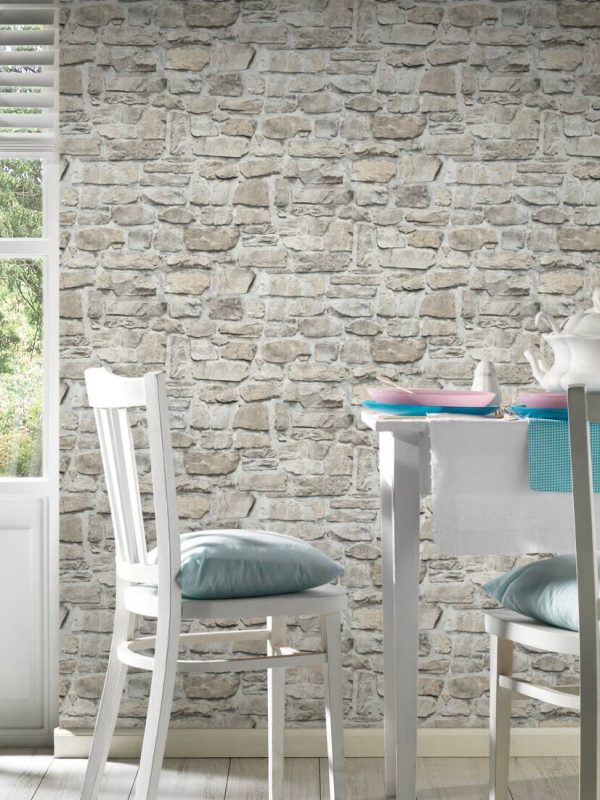 A.S. Création Wallpaper «Stone, Beige, Grey, Taupe» 363702