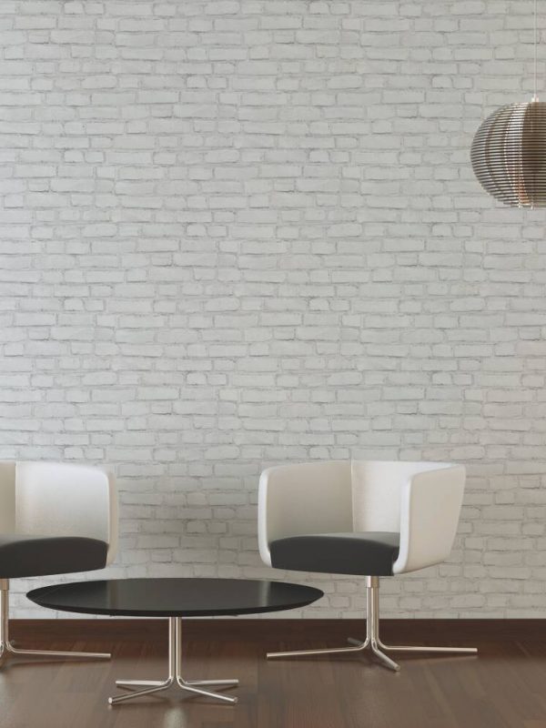 A.S. Création Wallpaper «Stone, Grey, White» 374142