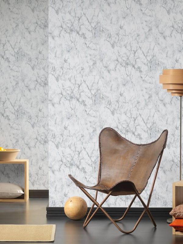 A.S. Création Wallpaper «Marble, Grey, White» 361572