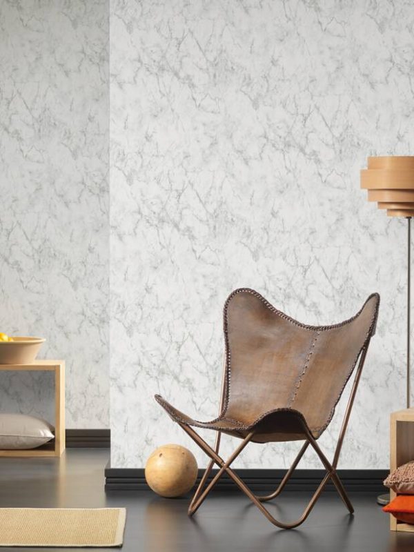 A.S. Création Wallpaper «Marble, Grey, White» 361573