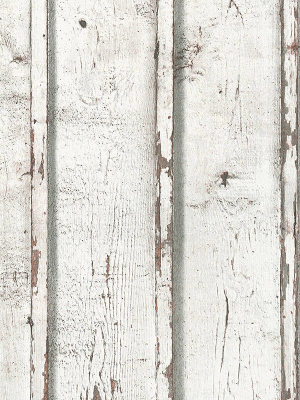 A.S. Création Wallpaper «Wood, Cottage, Cream, Grey, White» 953701