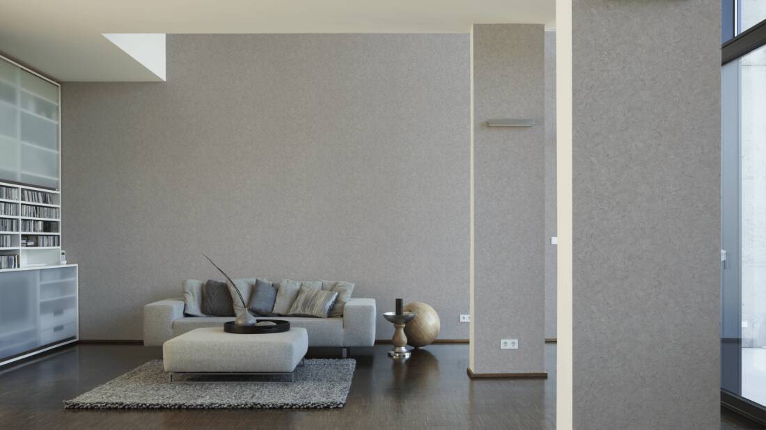 Livingwalls Wallpaper «Uni, Grey» 378654